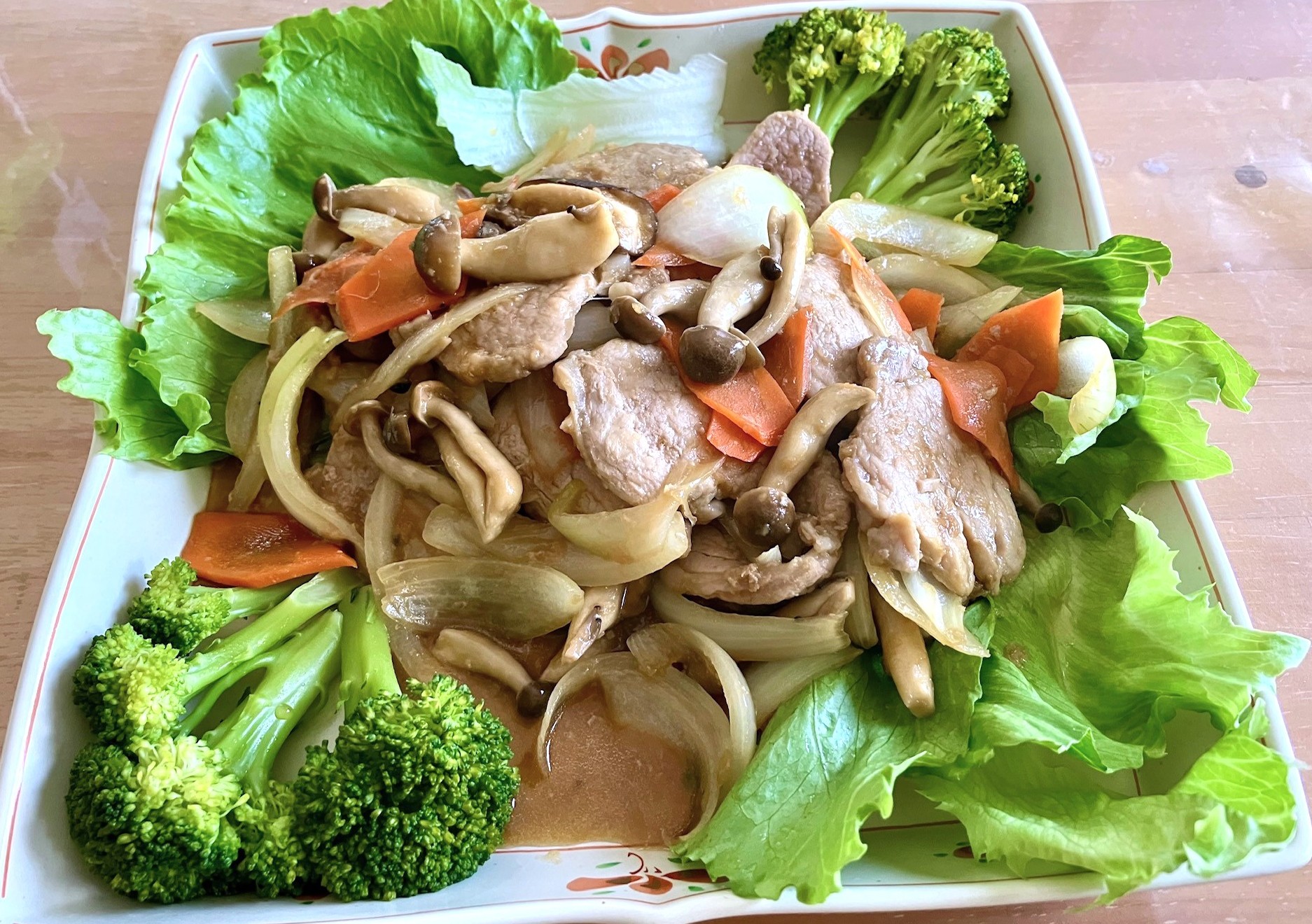 豚ヒレブロックのオイスター焼き